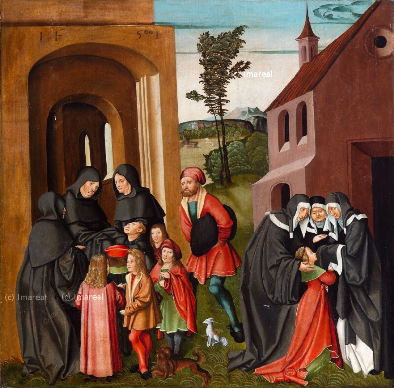 Aufnahme des Hl. Bernhard ins Kloster von Breu Jörg der Ältere