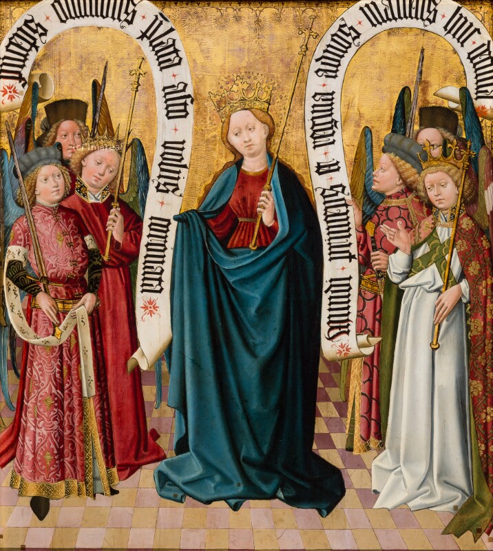 Hl. Maria im Chor der Principatus von Meister des Albrechtsaltars