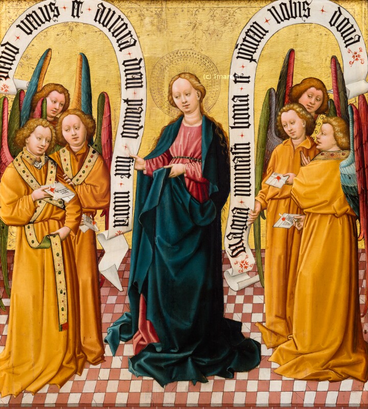Hl. Maria im Chor der Archangeli von Meister des Albrechtsaltars