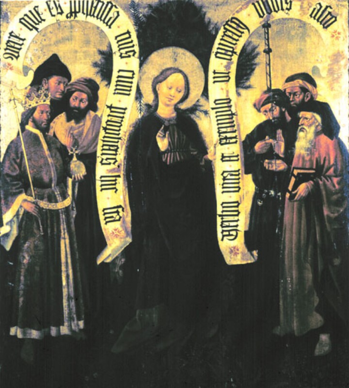 Hl. Maria im Chor der Propheten von Meister des Albrechtsaltars
