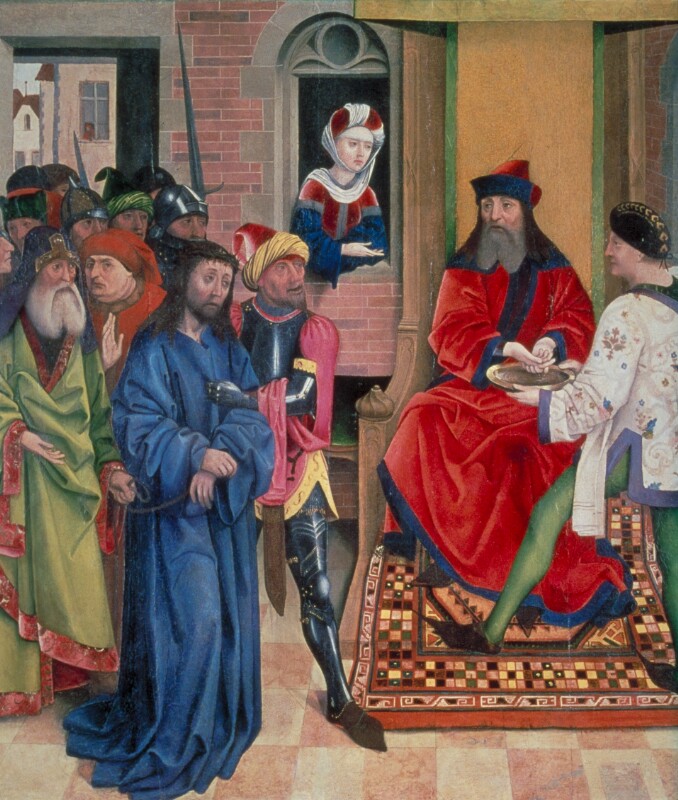 Christus vor Pilatus von Meister des Schottenaltars