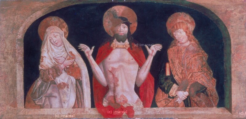 Schmerzensmann mit Hl. Maria und Hl. Johannes Evangelist