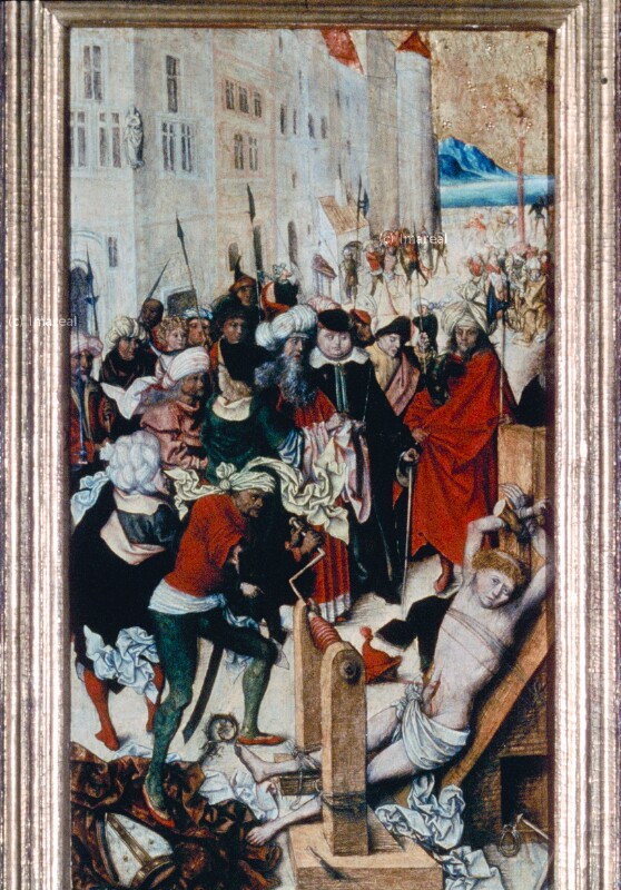 Entdärmen des Hl. Erasmus von Meister der Heiligenmartyrien