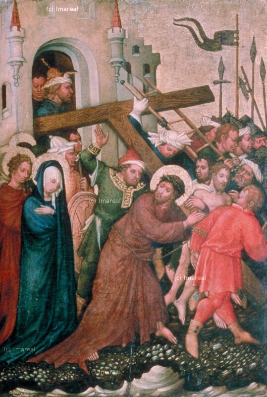 Kreuztragung Christi von Meister der St. Lambrechter Votivtafel