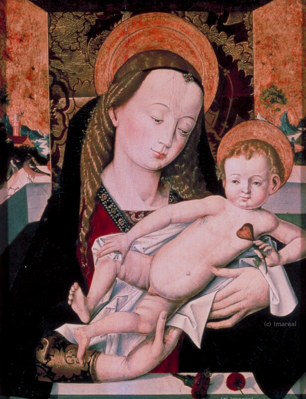 Hl. Maria mit Kind von Meister der Habsburger