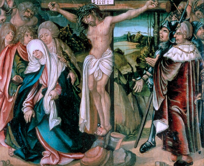 Kreuzigung Christi von Meister des Gedersdorfer Altars