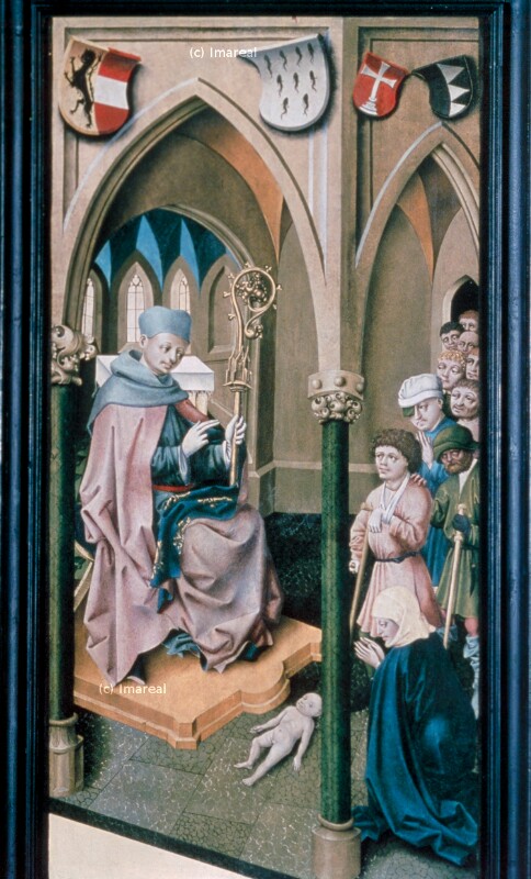 Wunderheilung durch den Hl. Leonhard von Meister von St. Leonhard bei Tamsweg