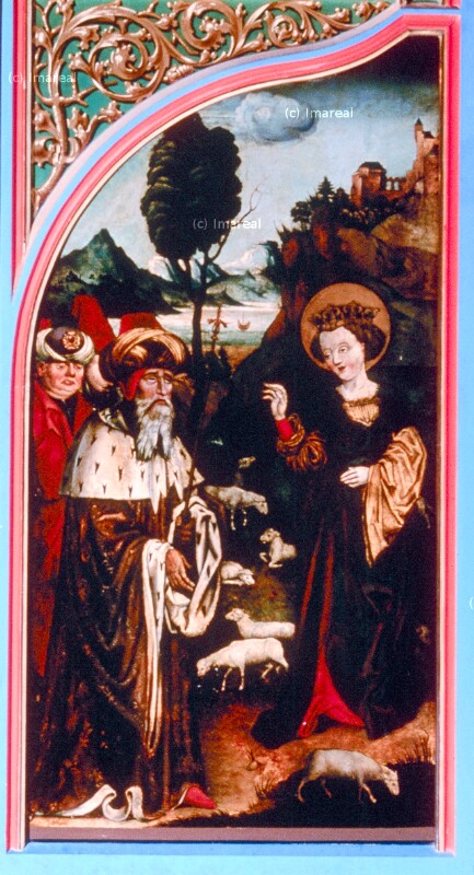 Brautwerbung des Olibrius um die Hl. Margareta