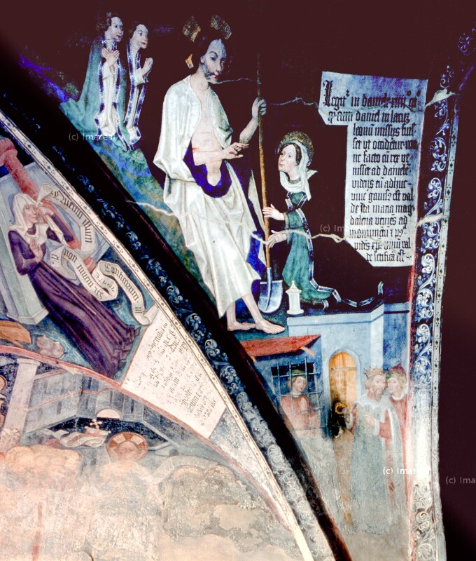 König besucht Daniel in der Löwengrube von Leonhard von Brixen