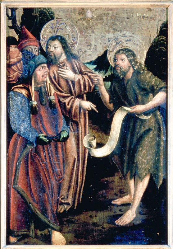 Begegnung des Hl. Johannes des Täufers mit Christus von Haller Andre