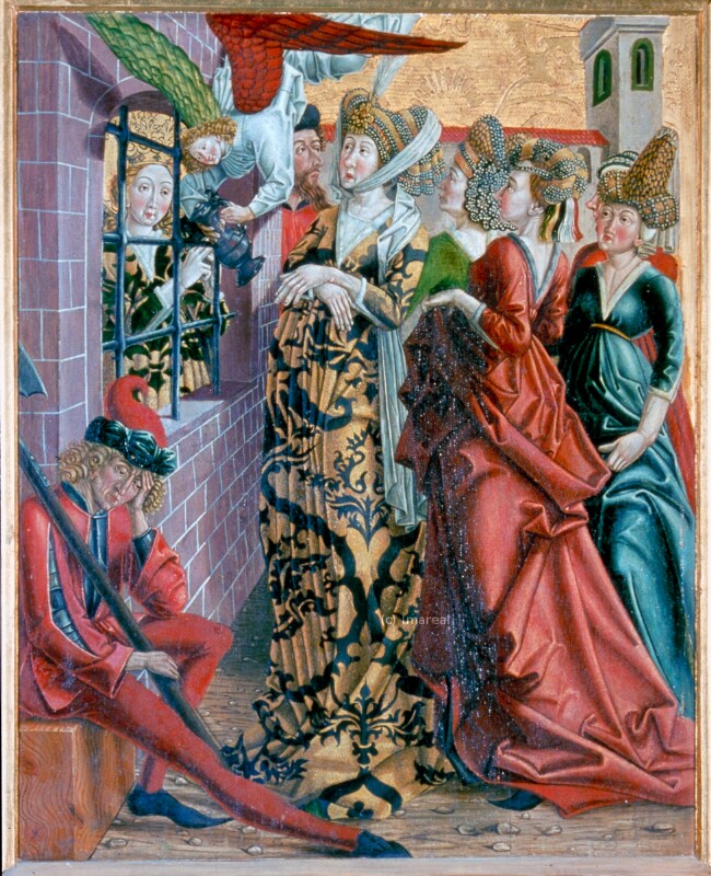 Kaiserin Faustina besucht die Hl. Katharina im Gefängnis von Pacher Friedrich