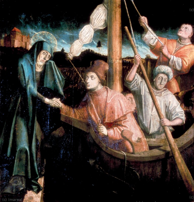 Abschied des Hl. Augustinus von seiner Mutter von Meister von Uttenheim