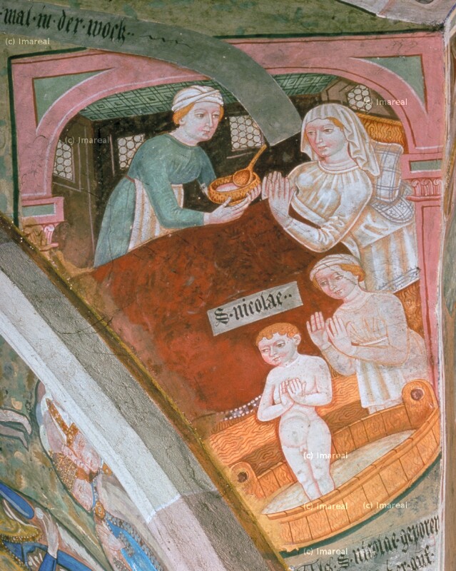 Geburt des Hl. Nikolaus von Leonhard von Brixen-Umkreis