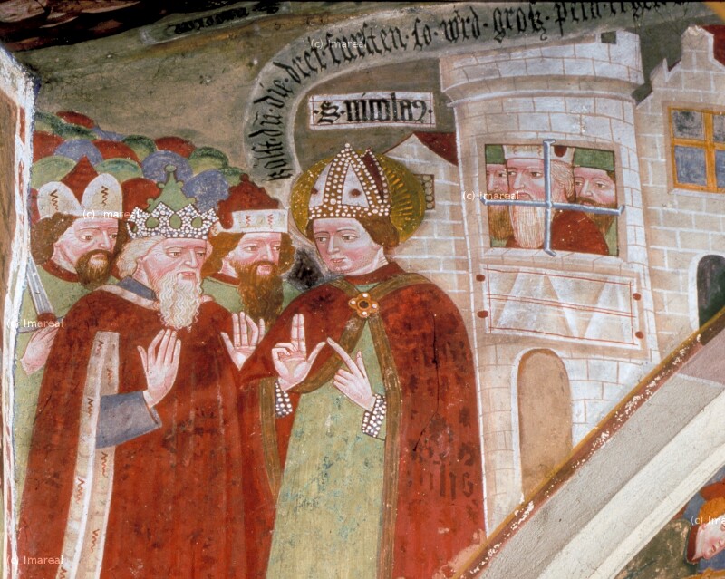 Hl. Nikolaus befreit drei gefangene Fürsten von Leonhard von Brixen-Umkreis