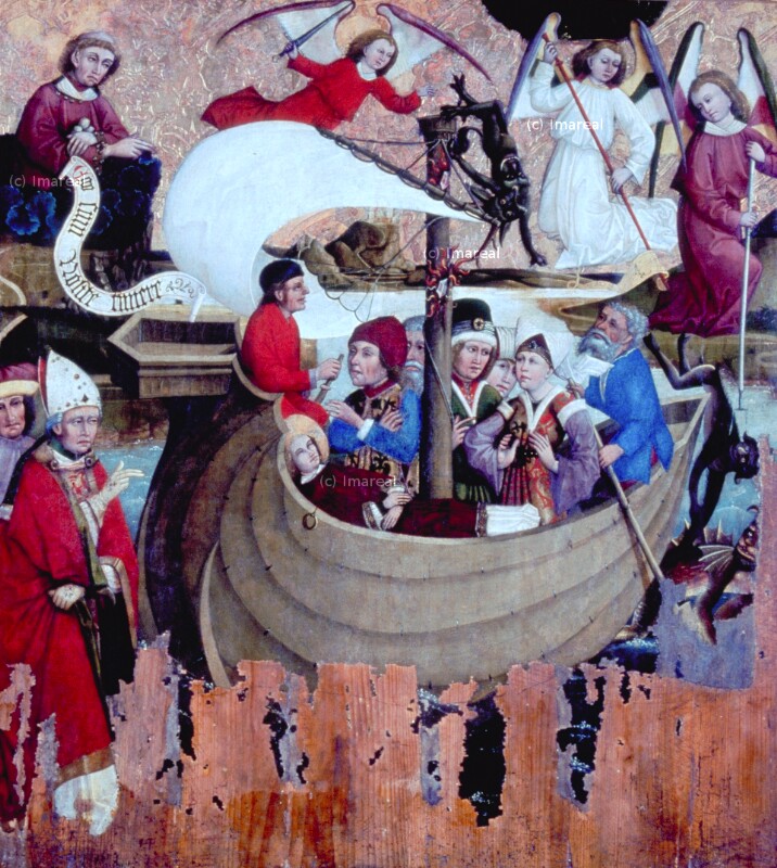 Überführung der Gebeine des Hl. Stephan von Jerusalem nach Konstantinopel von Meister des Klosterneuburger Stephansaltars