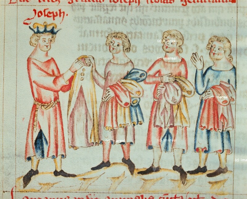 Josef verteilt Kleider an seine Brüder