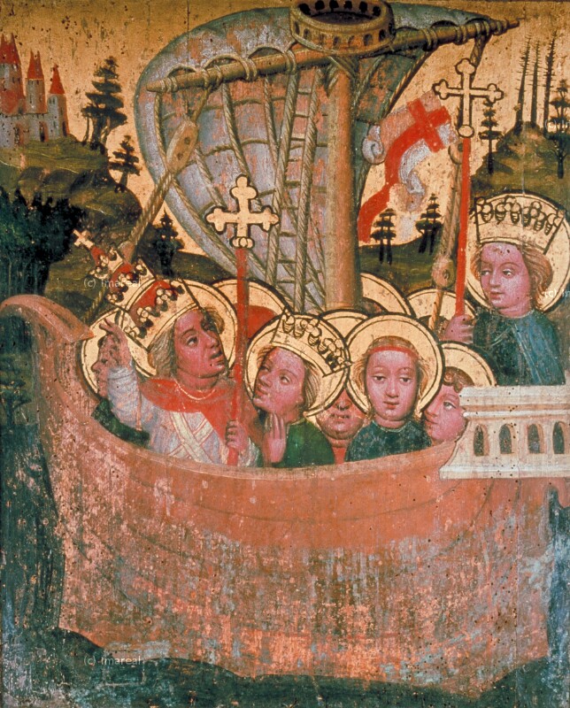 Schifffahrt der Hl. Ursula von Meister von St. Sigmund