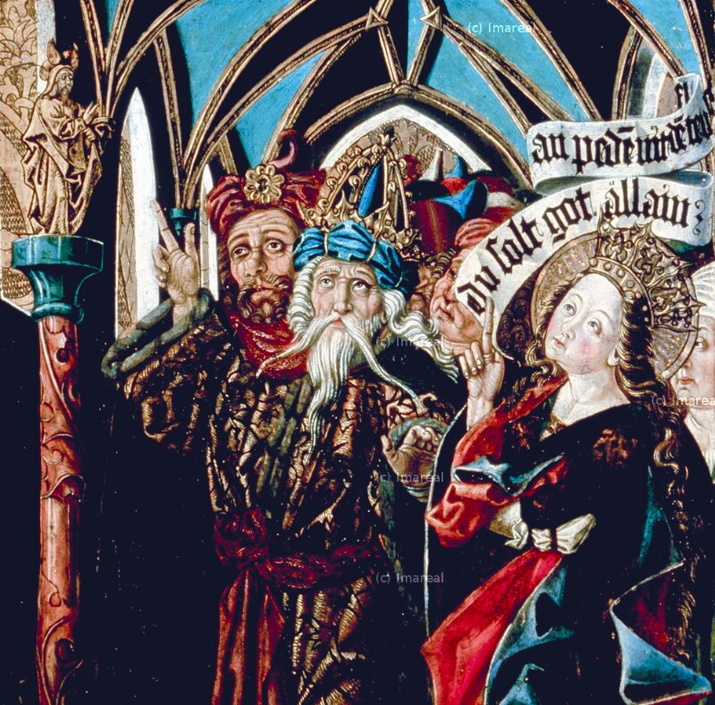 Hl. Katharina verweigert den Götzendienst von Pacher Friedrich