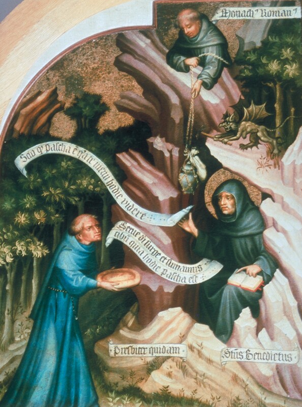Hl. Benedikt und das Wunder der Osterspeisung von Thomas von Klausenburg