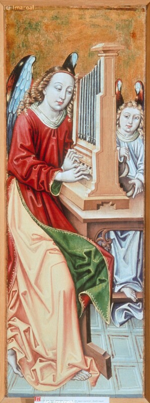 Engel mit Orgel von Meister Be