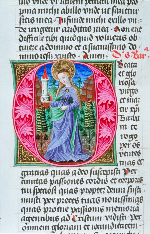 Hl. Barbara von Meister der Klosterneuburger Missalien
