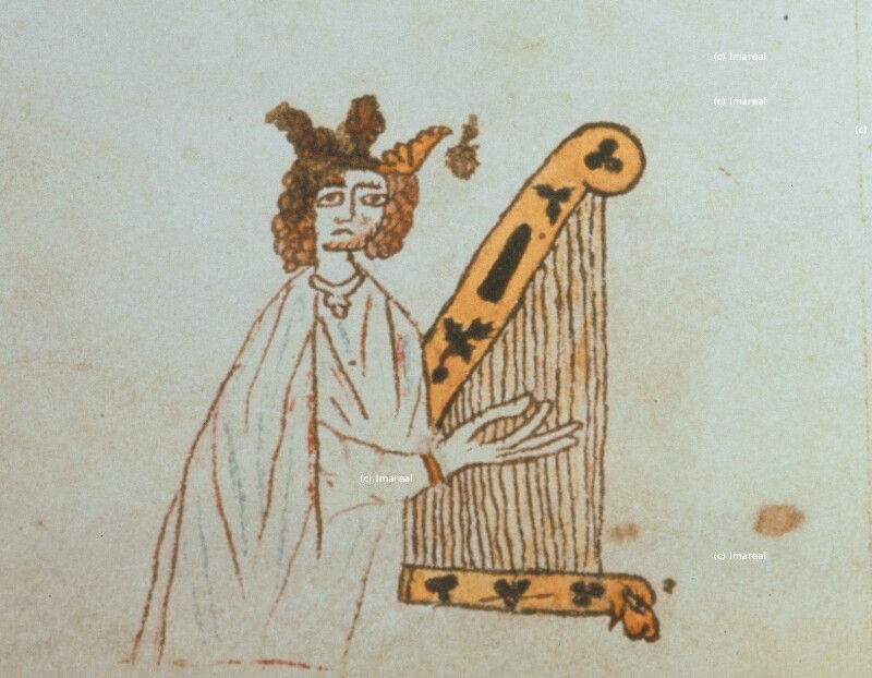 David mit Harfe