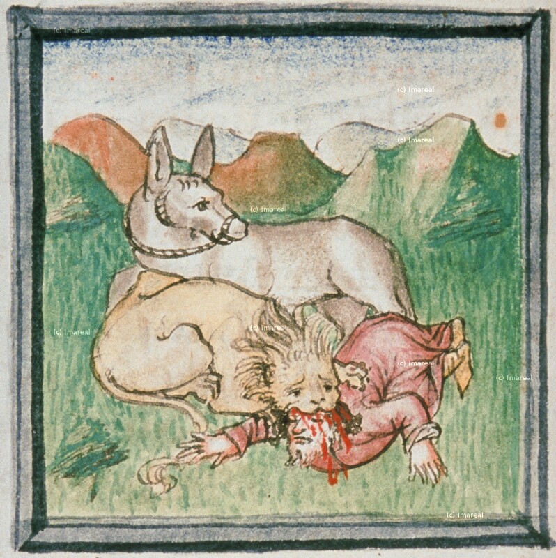 Ungehorsamer Prophet wird von einem Löwen zerfleischt