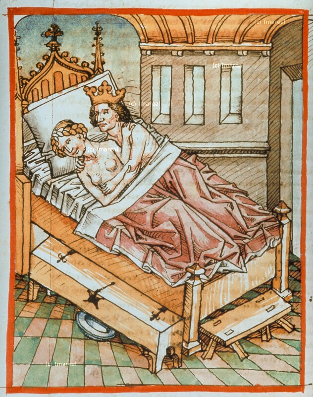 Ruben schläft mit Bilha, der Nebenfrau seines Vaters Jakob von Maler zu Urach