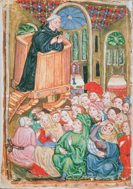 Predigt eines Mönches