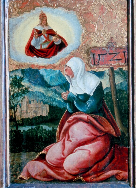 Vision der Hl. Elisabeth von Thüringen von Meister des Elisabethaltars