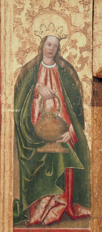 Hl. Dorothea von Meister des Dreikönigsaltars von Paludzka