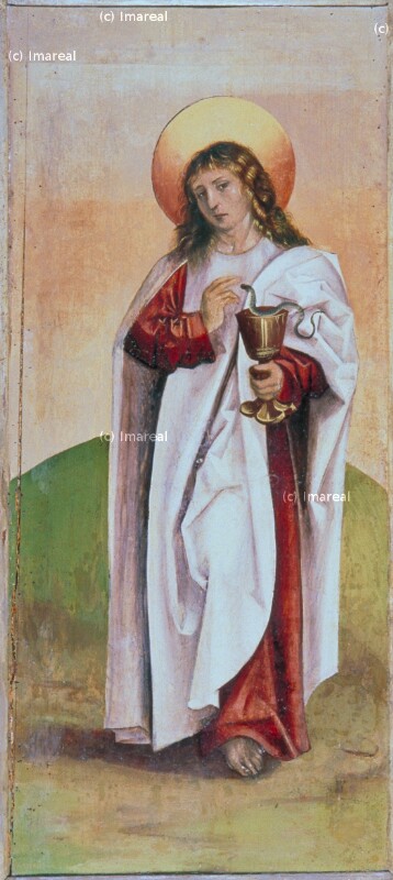 Hl. Johannes Evangelist von Meister des Marienaltars von Levoca