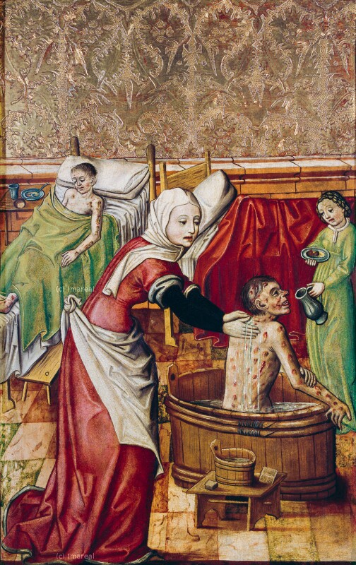 Krankenpflege durch die Hl. Elisabeth von Thüringen