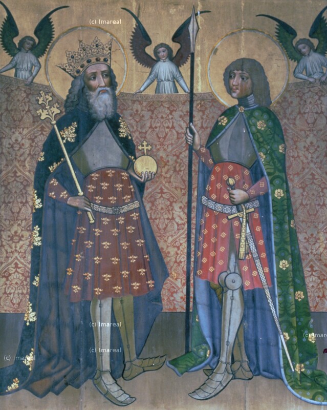Hl. Stephan von Ungarn von Meister des Altars von Matejovce