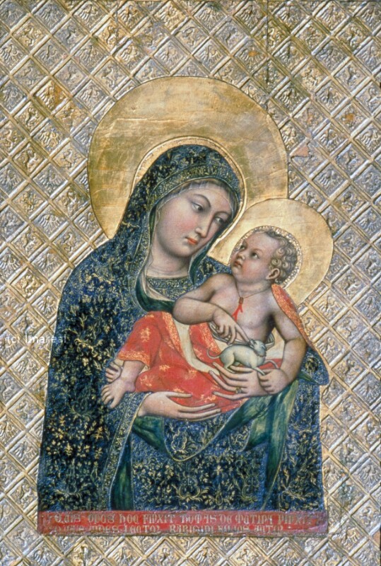 Hl. Maria mit Kind von Tomaso da Modena