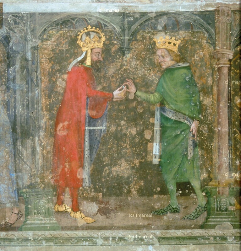Karl IV. erhält vom König von Jerusalem, Griechenland und Zypern eine Christusreliquie von Wurmser Nikolaus
