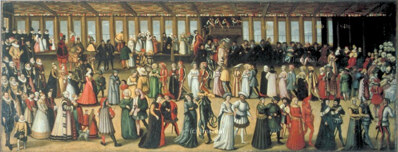 Geschlechtertanz im Tanzhaus von Augsburg von Schelhas Abraham