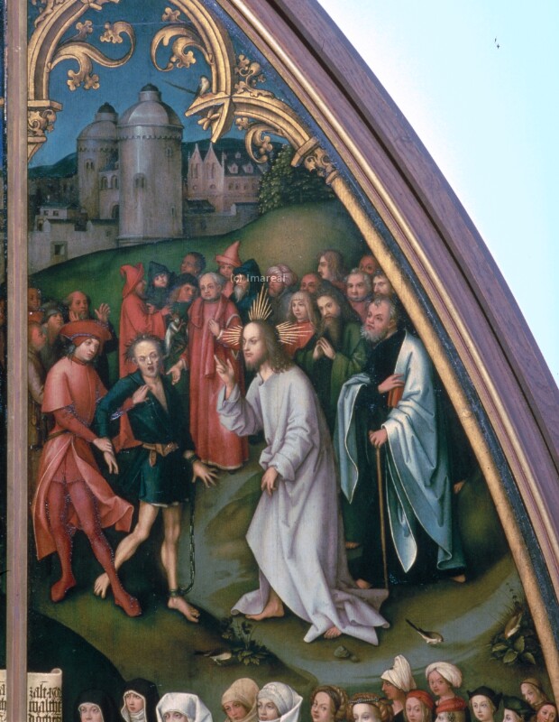 Exorzismus durch Christus von Holbein Hans der Ältere