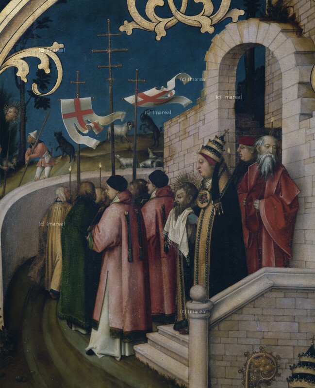 Prozession mit dem Haupt des Hl. Paulus von Holbein Hans der Ältere