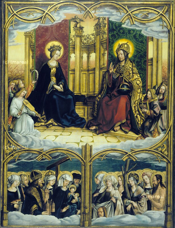 Christus und Maria thronend von Burgkmair Hans der Ältere