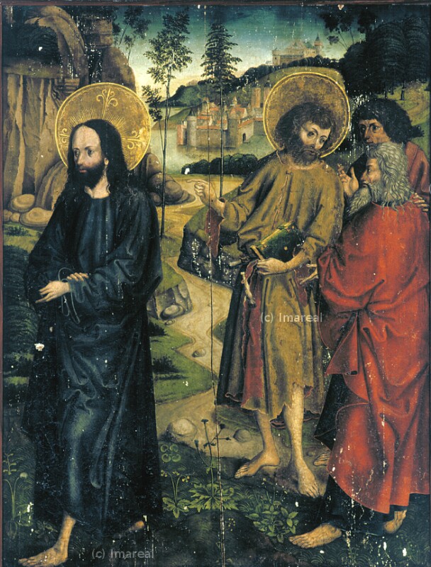 Christus und die Jünger im Garten Gethsemane