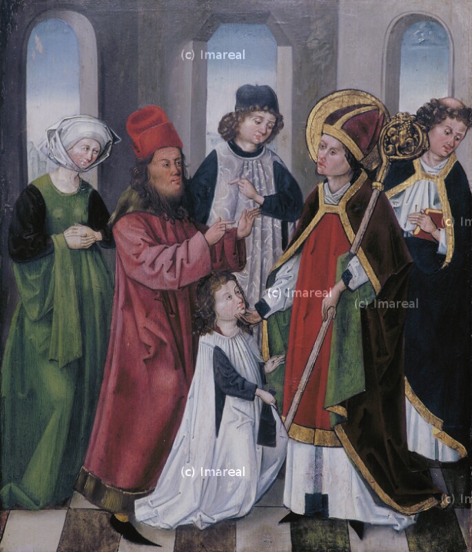 Hl. Ulrich vor dem Bischof von Augsburg