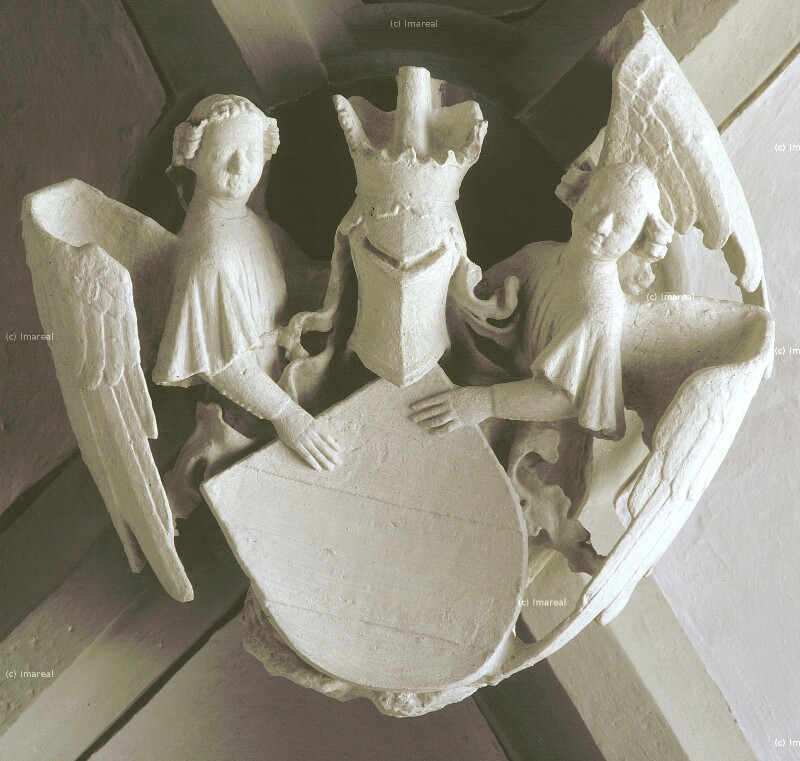 Engel mit Wappen