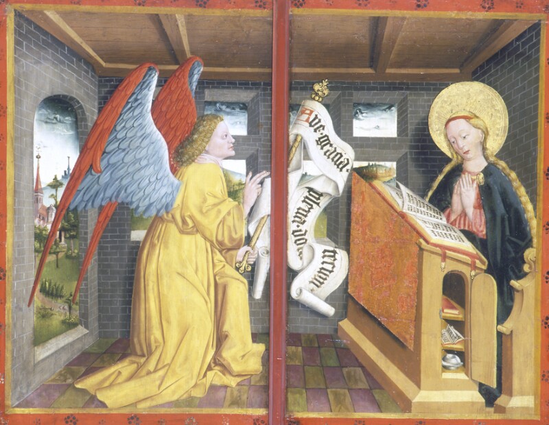 Verkündigung an Maria von Meister des Albrechtsaltars-Umkreis