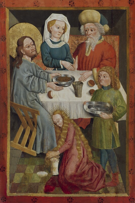 Gastmahl in Bethanien von Meister des Albrechtsaltars-Umkreis