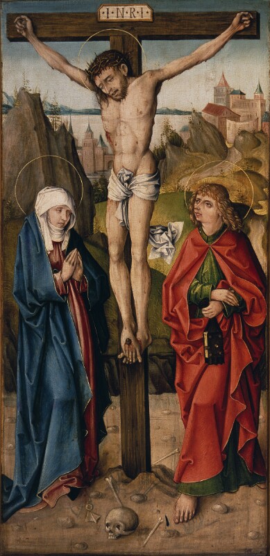 Kreuzigung Christi dreifigurig von Wolgemut-Umkreis