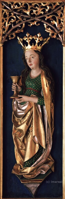 Hl. Barbara von Meister des Martha-Altars