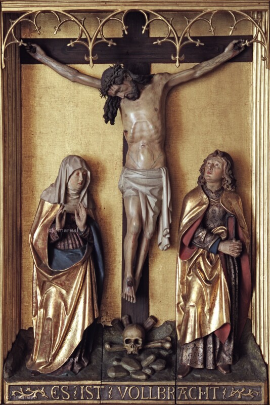 Kreuzigung Christi von Meister des Tucher Altars-Umkreis